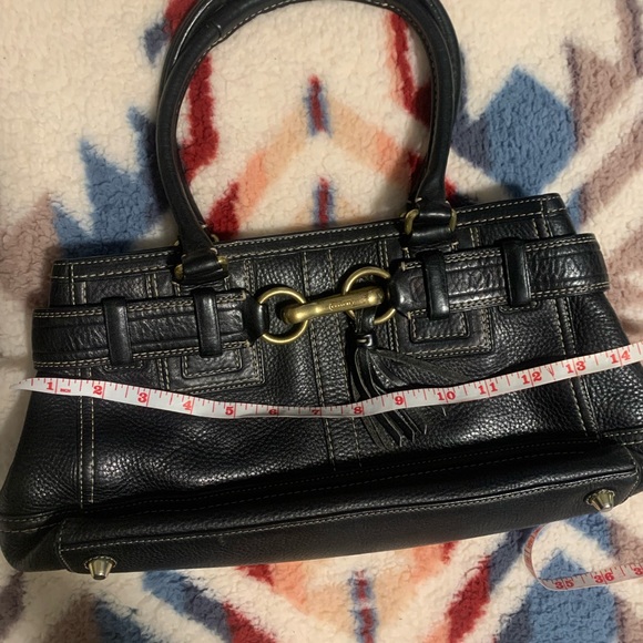 Black Coach Hampton Satchel Leather bag - Picture 2 of 5